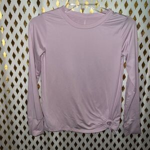 Athletic long sleeve shirt baby pink runway size M